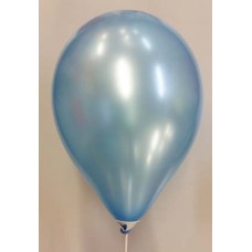 12'' Local Round Atex Metallic Light Blue Balloon